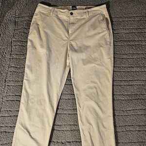GAP Women's Tan Pants Girlfriend Fit Size 14